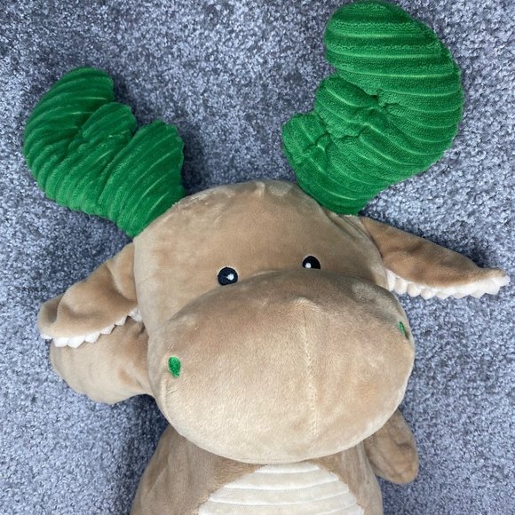 Kelly Toy Plush Stuffed Animal Moose Reindeer 22 " Rattle Head Safety Eyes Q036 - Picture 15 of 16